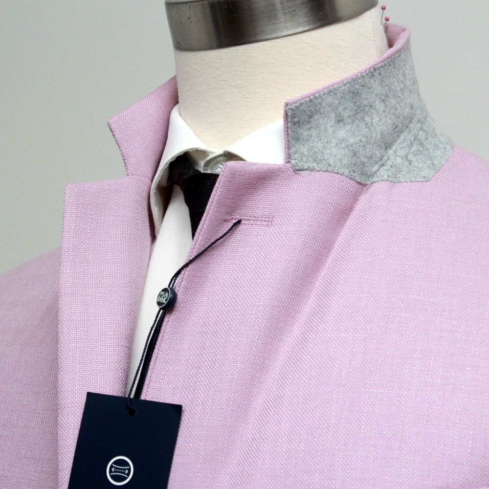 Jos A Bank‎ 40L Mens Textured Solid Sport Coat Pink Solid NWT E03339 - Picture 6 of 11